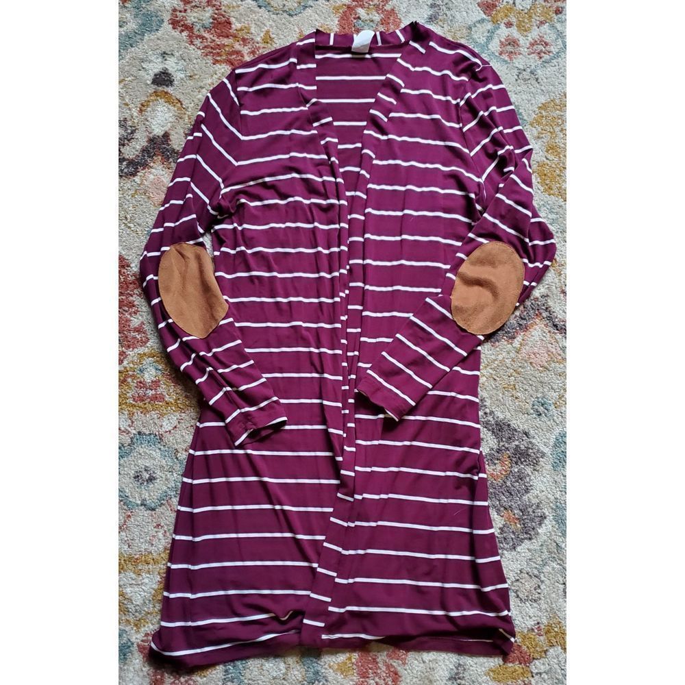 Sunshine & Rodeos Long Striped Women's Cardigan Size M